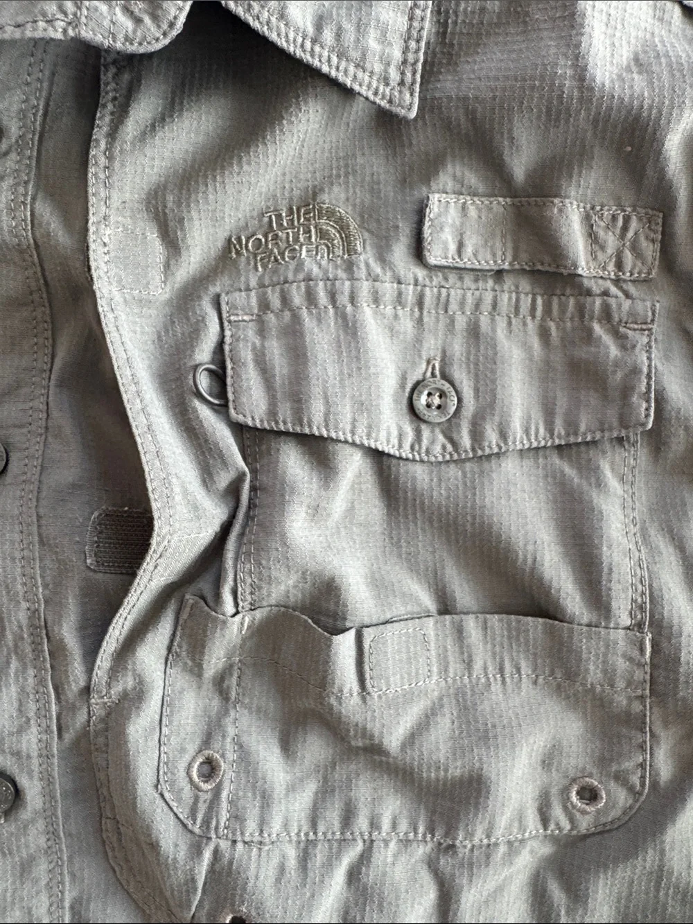 The North Face Olive Green Military-Style Shirt Jacket